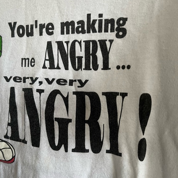 Vintage warners Bros 1995 “You’re making me Angry … Very, Very Angry”Martian tee - Picture 3 of 10